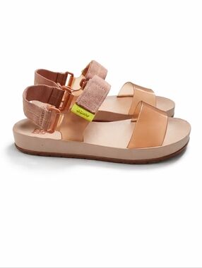 Zaxy Rubber Jelly Pink Sandals 8
